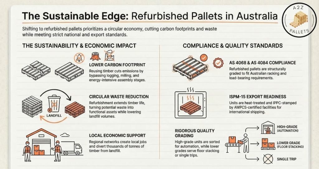 Refurbished Pallets mean Environmental Sustainability