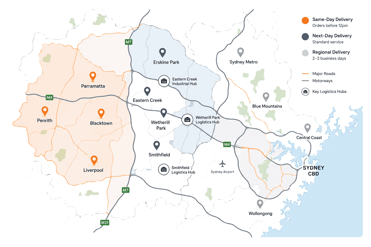 Delivery Map A2ZPallets